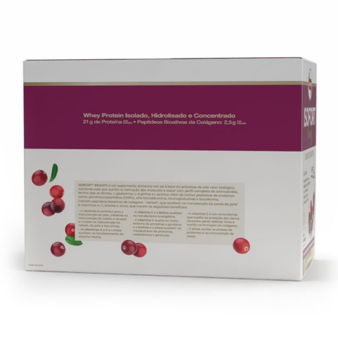 Whey Protein Isofort Beauty Sachê Vitafor 15x25g - Cranberry