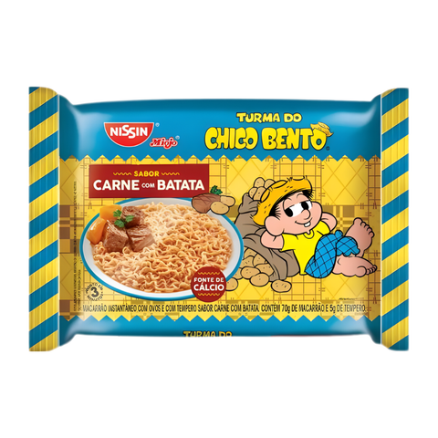 KIT 3 MIOJO CARNE COM BATATA TURMA DA MÔNICA 85G