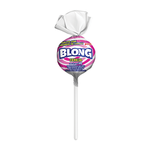Pirulito c/ Chiclete Blong Gigante Cereja 672g Peccin