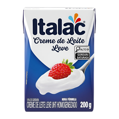 Creme de Leite Leve UHT Homogeneizado Caixa 200g Italac