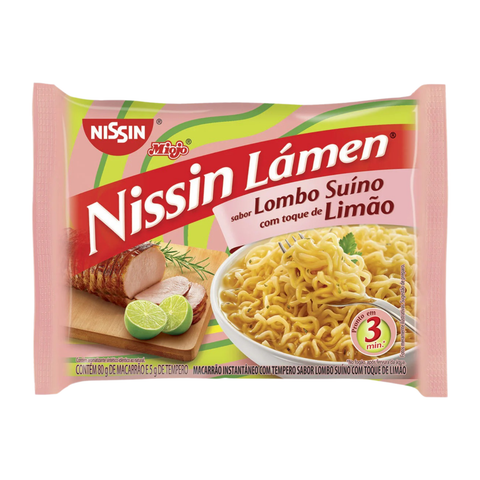 KIT 3 MIOJO NISSIN LOMBO COM LIMÃO 85g