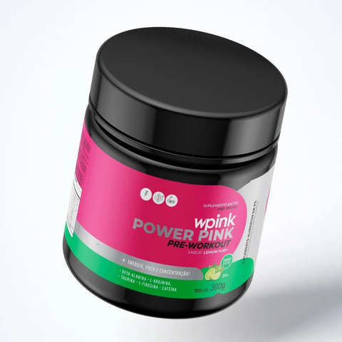 super power pink limão - pré-treino - 300g WPink