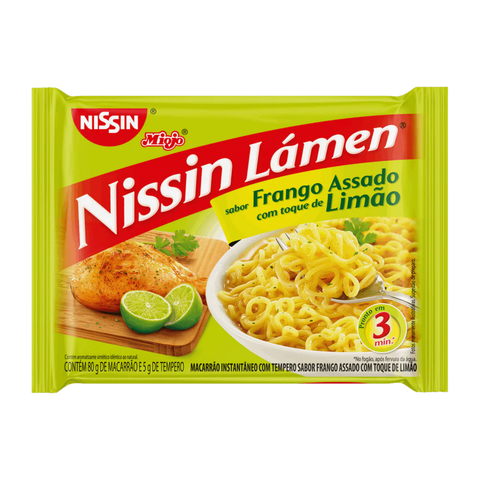 KIT 3 MIOJO NISSIN FRANGO COM LIMÃO 85g