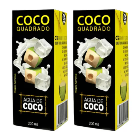 Água de coco Saborizada - Coco Quadrado - 2x200ml