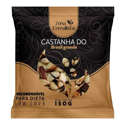 Castanha do Brasil Inteira Grande Zona Cerealista 150g - MEUBRASILONLINE