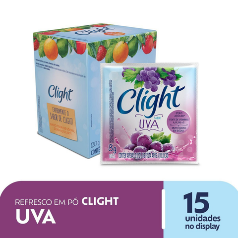 Refresco em Pó Clight Uva 15x8g
