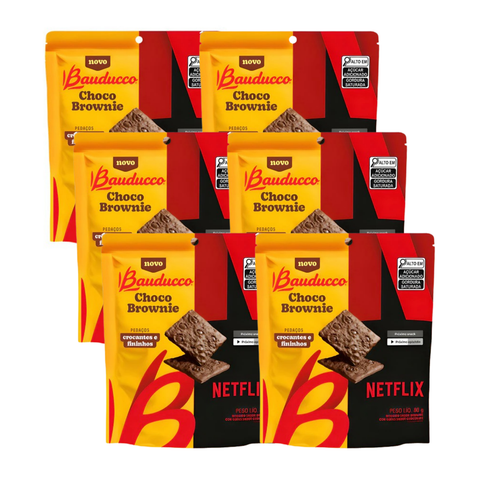 Choco Brownie Bauducco Netflix 6x80g
