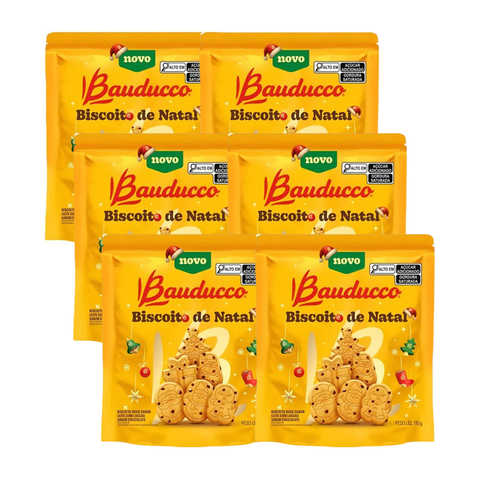 Biscoito De Natal Bauducco 6x110g - Edição Limitada