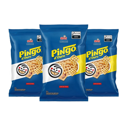 Salgadinho Pingo D'ouro Picanha Elma Chips 3x55g