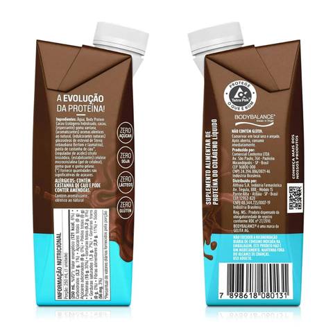 Bebida Body Protein Cacau Equaliv 6x250ml