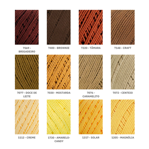 Linhas Amigurumi Circulo 254m - Unidade - Cores