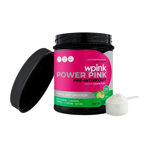 super power pink limão - pré-treino - 300g WPink