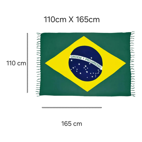 Canga Praia Bandeira do Brasil