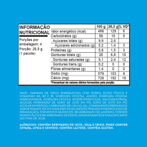 Biscoito Club Social Recheado Queijo Tomate e Manjericão 106g