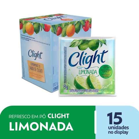 Refresco em Pó Limonada Clight 15x8g