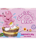 Sabonete Rosa Cheirinho de Bebe 80g - MEUBRASILONLINE