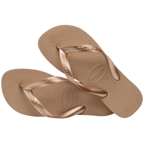 Chinelo Havaianas Top Tiras Rose Gold