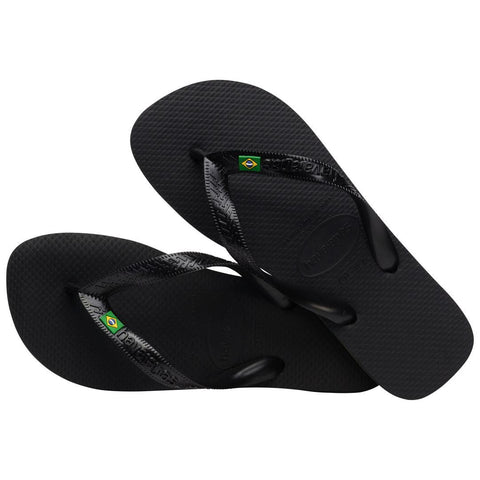 Chinelo Havaianas Brasil Bandeira Preto