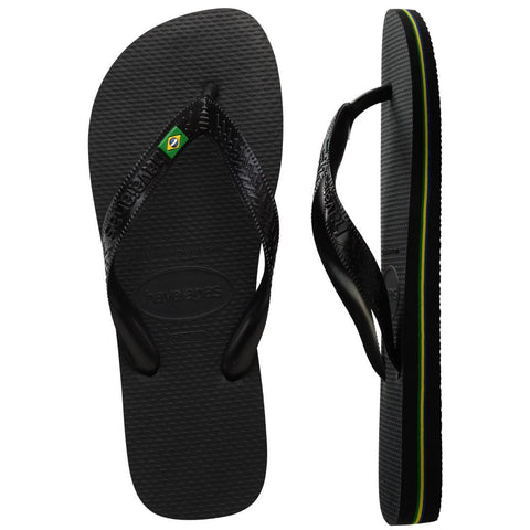 Chinelo Havaianas Brasil Bandeira Preto