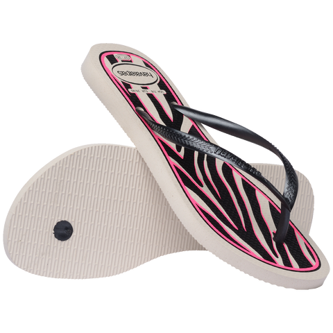 Chinelo Havaianas Slim Animals Cinza Escuro