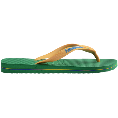 Chinelo Havaianas Brasil Logo Verde/Amarelo
