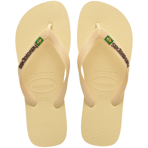 Chinelo Havaianas Brasil Logo Buttercream