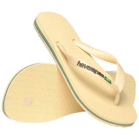 Chinelo Havaianas Brasil Logo Buttercream