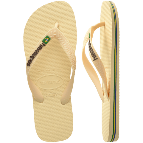 Chinelo Havaianas Brasil Logo Buttercream