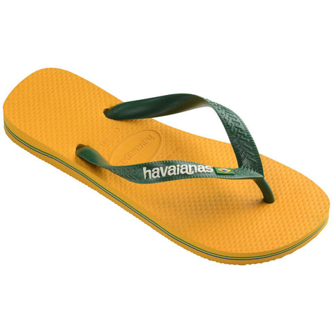 Chinelo Havaianas Brasil Logo Amarelo/Verde
