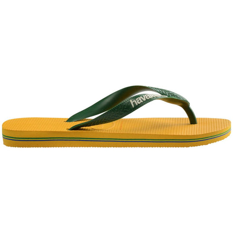 Chinelo Havaianas Brasil Logo Amarelo/Verde