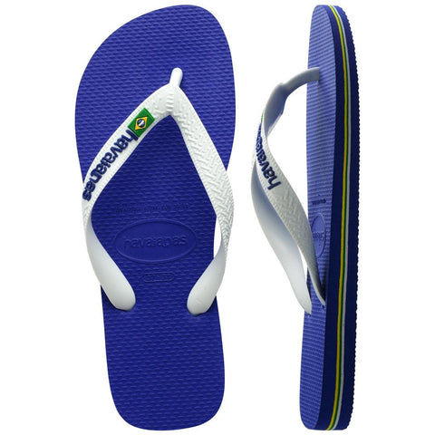 Chinelo Havaianas Brasil Logo Naval/Branco