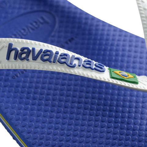 Chinelo Havaianas Brasil Logo Naval/Branco