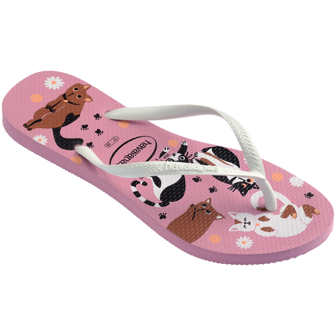 Chinelo Havaianas Slim Pets Gatos