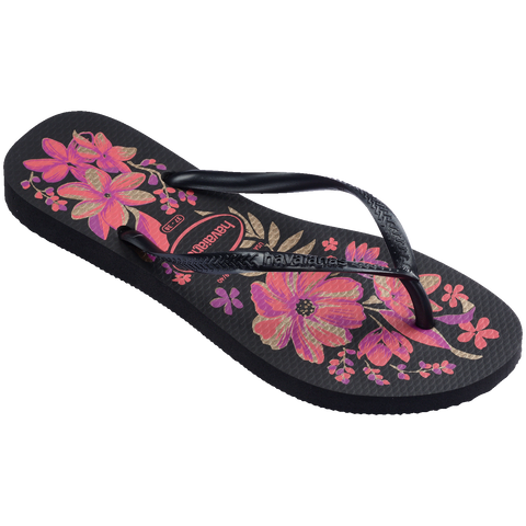 Chinelo Havaianas Slim Organic Preto