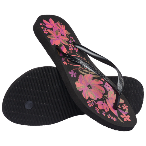 Chinelo Havaianas Slim Organic Preto