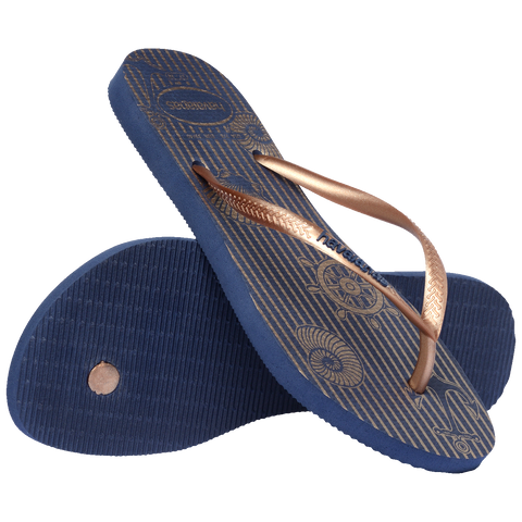 Chinelo Havaianas Slim Nautical Marinho