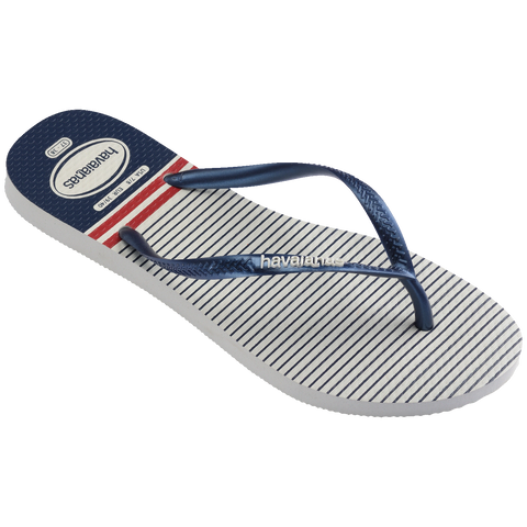Chinelo Havaianas Slim Nautical Branco