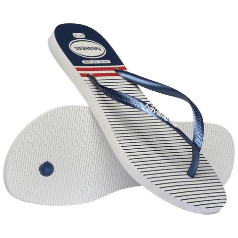Chinelo Havaianas Slim Nautical Branco
