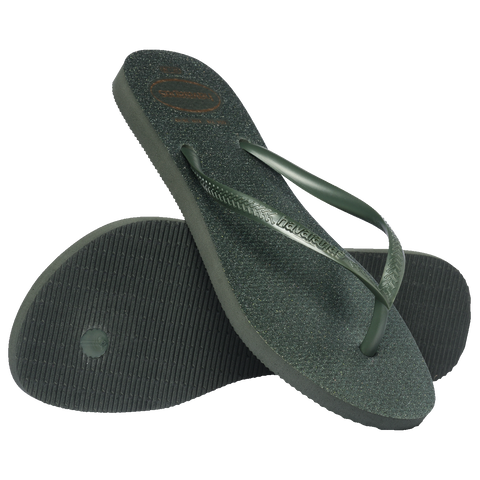Chinelo Havaianas Slim Gloss Verde Oliva