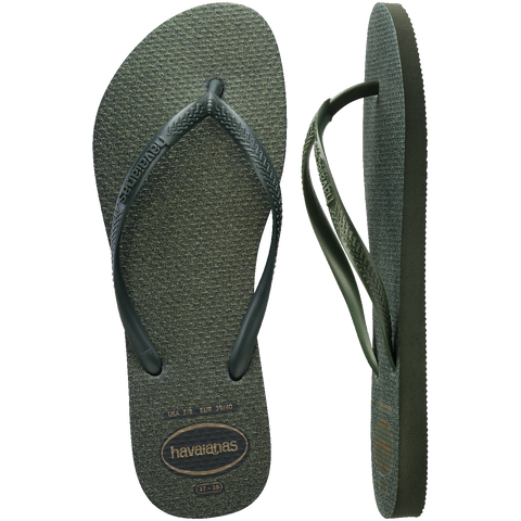 Chinelo Havaianas Slim Gloss Verde Oliva