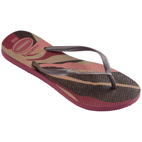 Chinelo Havaianas Slim Palette Glow Amaranto