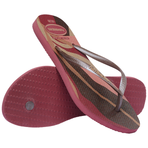 Chinelo Havaianas Slim Palette Glow Amaranto
