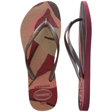 Chinelo Havaianas Slim Palette Glow Amaranto