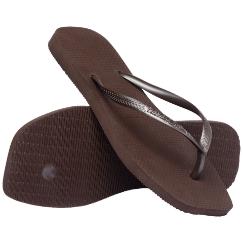 Chinelo Havaianas Slim Square Café