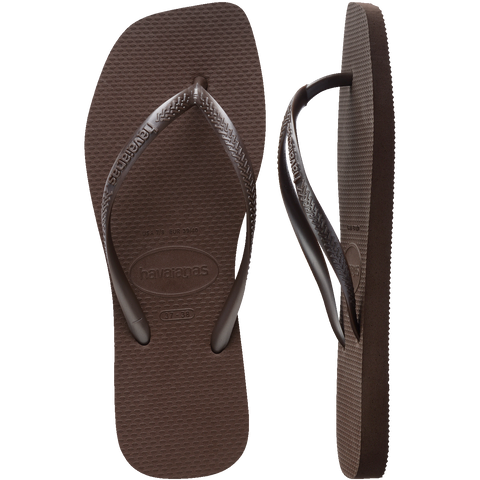 Chinelo Havaianas Slim Square Café