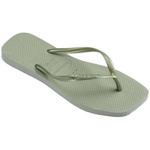 Chinelo Havaianas Slim Square Smoke Green