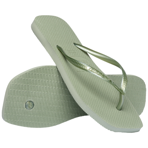 Chinelo Havaianas Slim Square Smoke Green