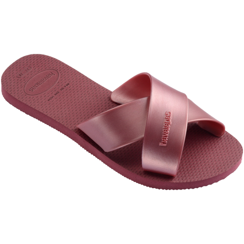 Chinelo Havaianas Aqua Metallic Amaranto