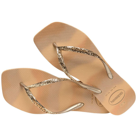Chinelo Havaianas Square Glitter Party