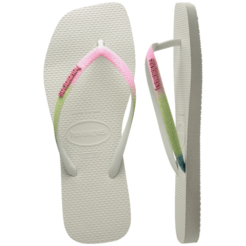 Chinelo Havaianas Slim Square Glitter Mix